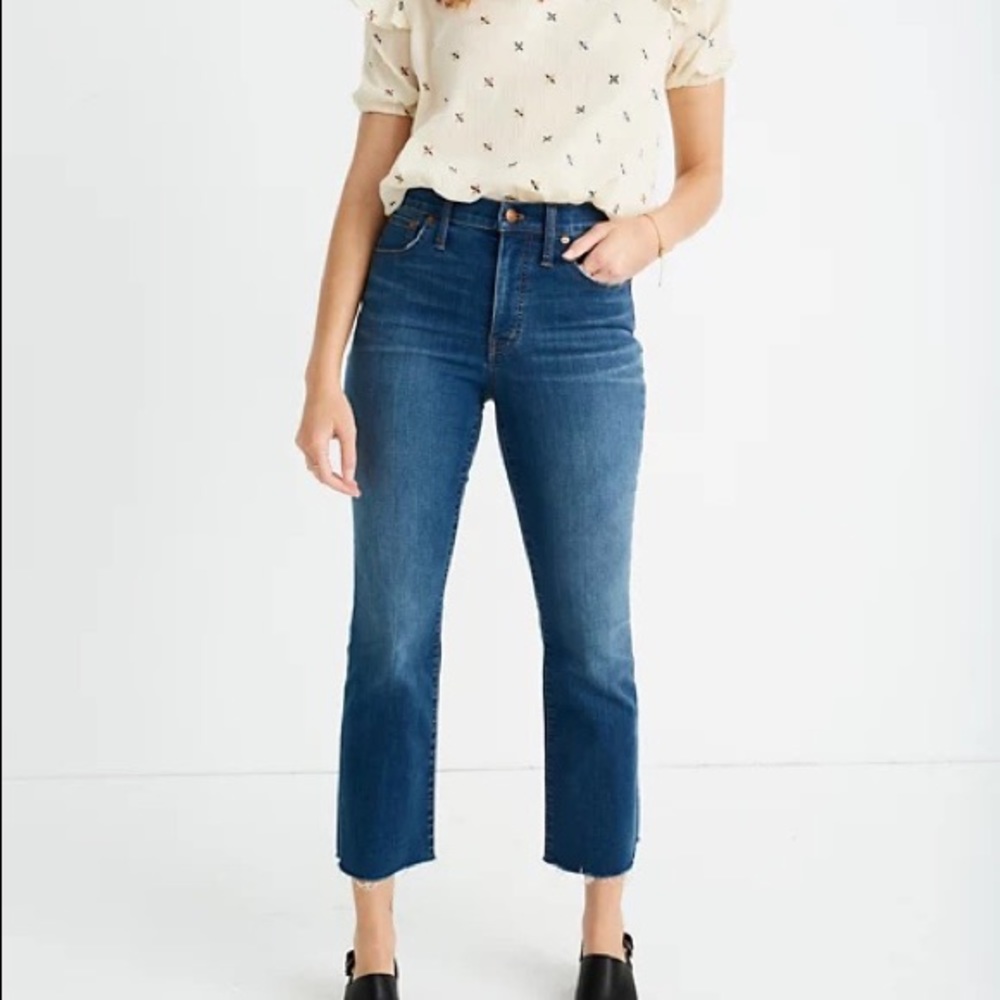 Madewell Cali Demi Boot Petite Blue Denim